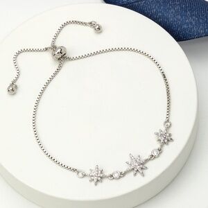 CZ North Star Adjustable Bracelet